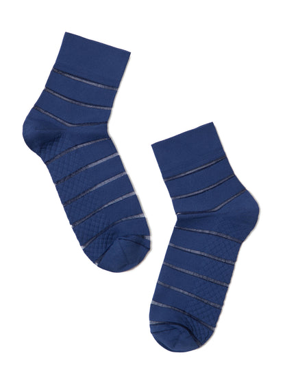 Conte Fantasy #16S-85SP - 1 pair Polyamide Women's Socks with Transparent mesh panels