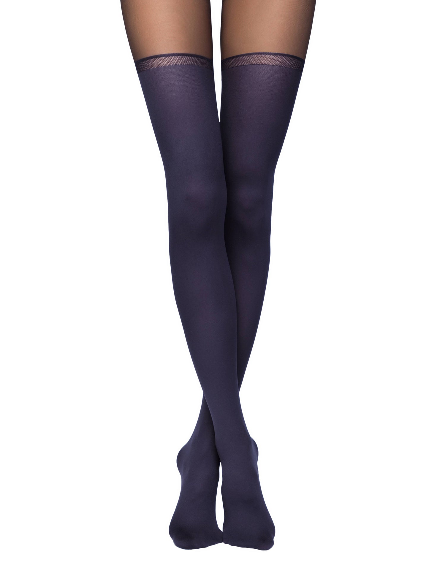 Conte Chance 50 Den - Fantasy Opaque Women's Tights with Imitation Golfs (16S-136SP)