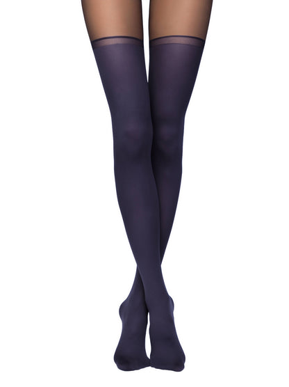 Conte Chance 50 Den - Fantasy Opaque Women's Tights with Imitation Golfs (16S-136SP)