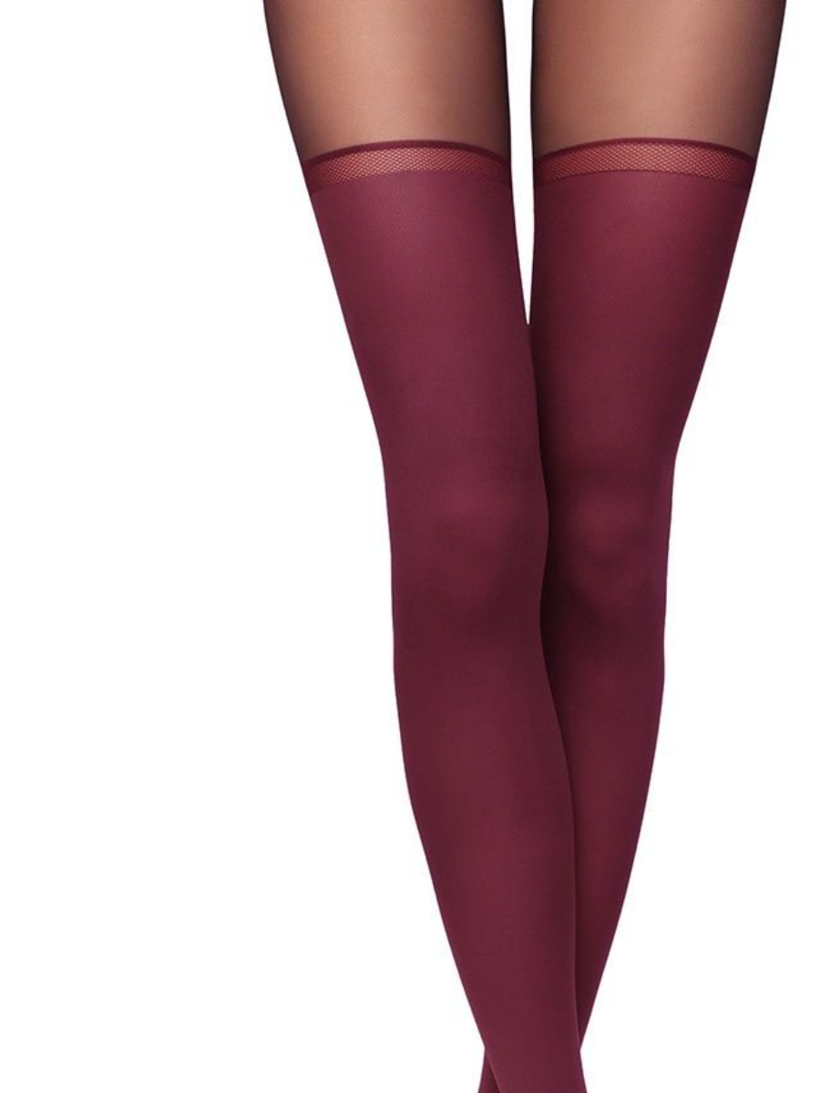 Conte Chance 50 Den - Fantasy Opaque Women's Tights with Imitation Golfs (16S-136SP)