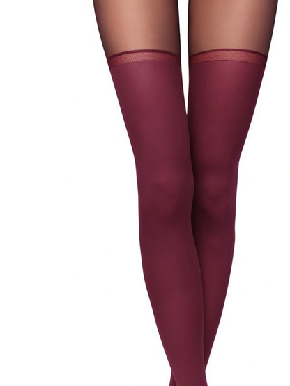 Conte Chance 50 Den - Fantasy Opaque Women's Tights with Imitation Golfs (16S-136SP)