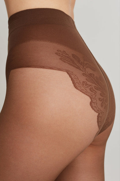 Conte (Poland) Bikini Soft 40 Den - Classic Women's Tights with Ajour Top (8S-47SP)