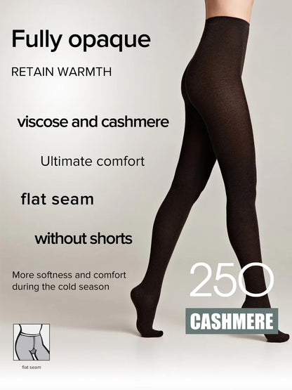 Conte Cashmere 250 Den - 7% Cashmere Warm Thin Soft Women's Tights (14С-122СП)
