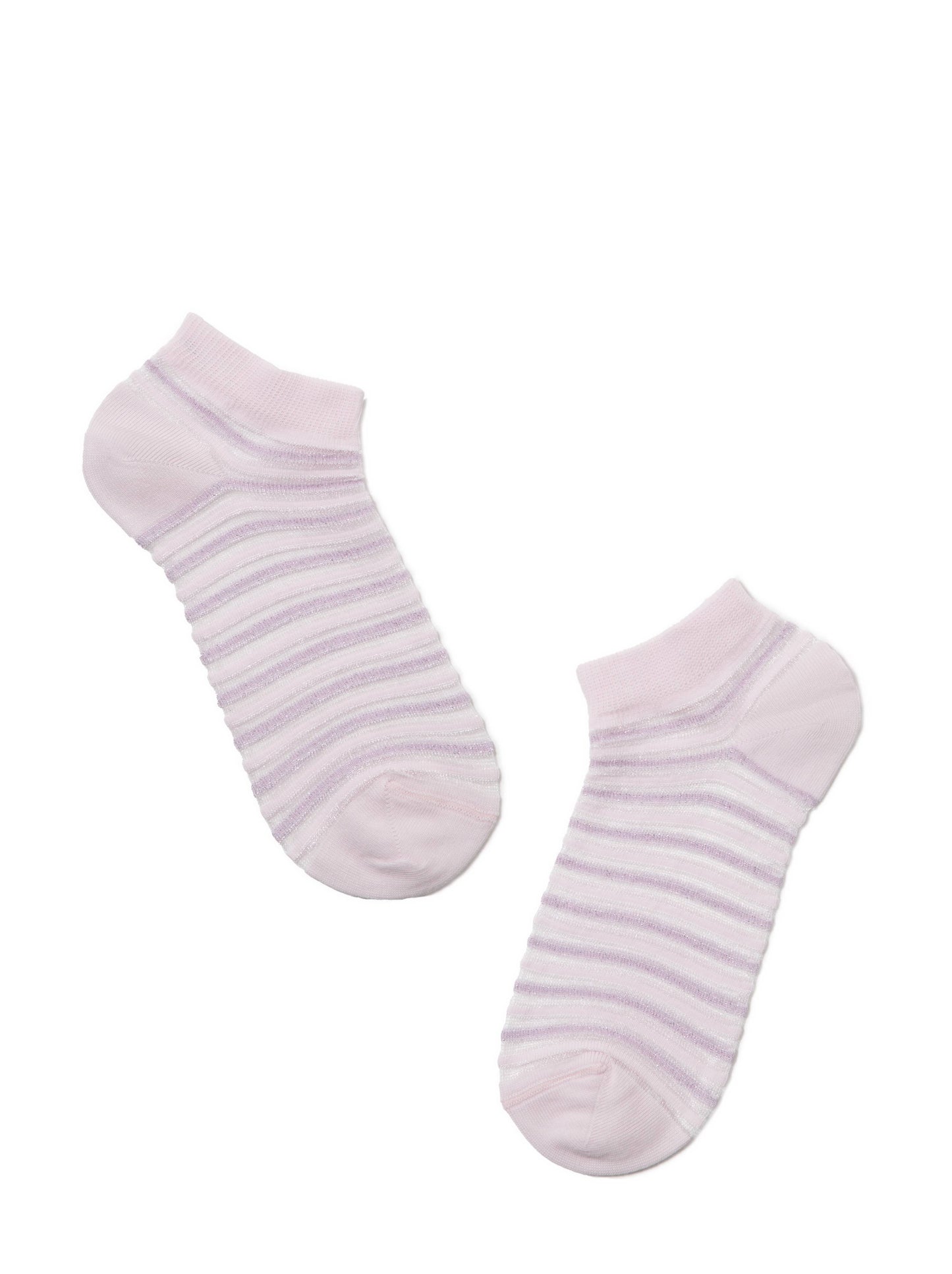 Conte Active #17S-71SP(123) - 1 pair Cropped Cotton Women's Socks with Lurex