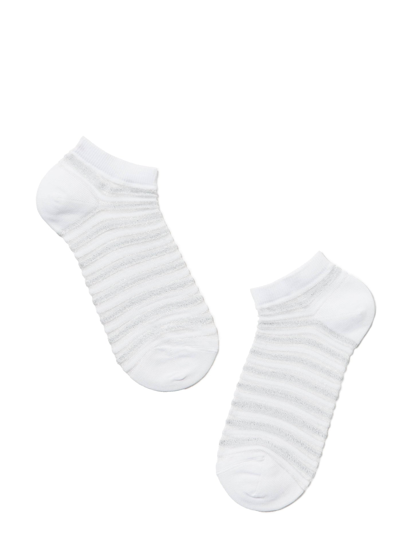 Conte Active #17S-71SP(123) - 1 pair Cropped Cotton Women's Socks with Lurex