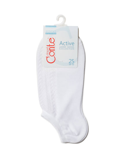 Conte Active #19S-185SP(179) - 1 pair Openwork Cotton Women's Socks