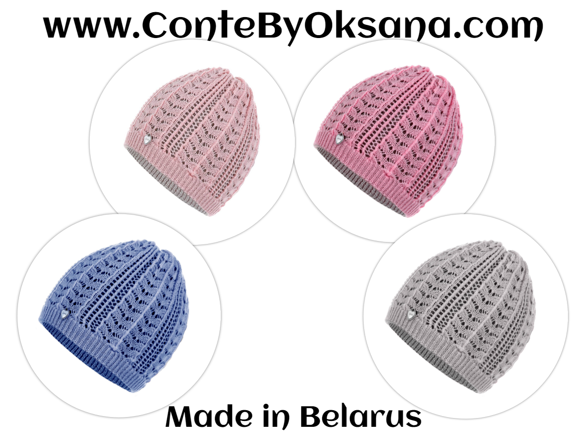Conte/Esli Double knitted children's hats - For Girls (16С-99СП)