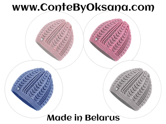 Conte/Esli Double knitted children's hats - For Girls (16С-99СП)