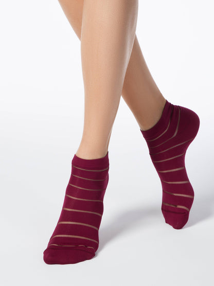 Conte Fantasy #17S-56SP - 1 pair Cropped Polyamide Women's Socks