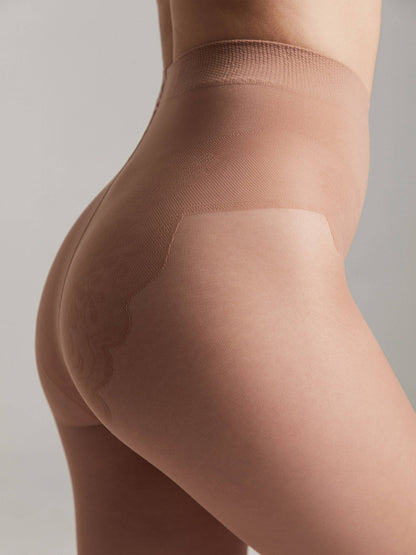 Conte Bikini Soft 40 Den - Classic Women's Tights with a Laced Panties (8S-47SP)
