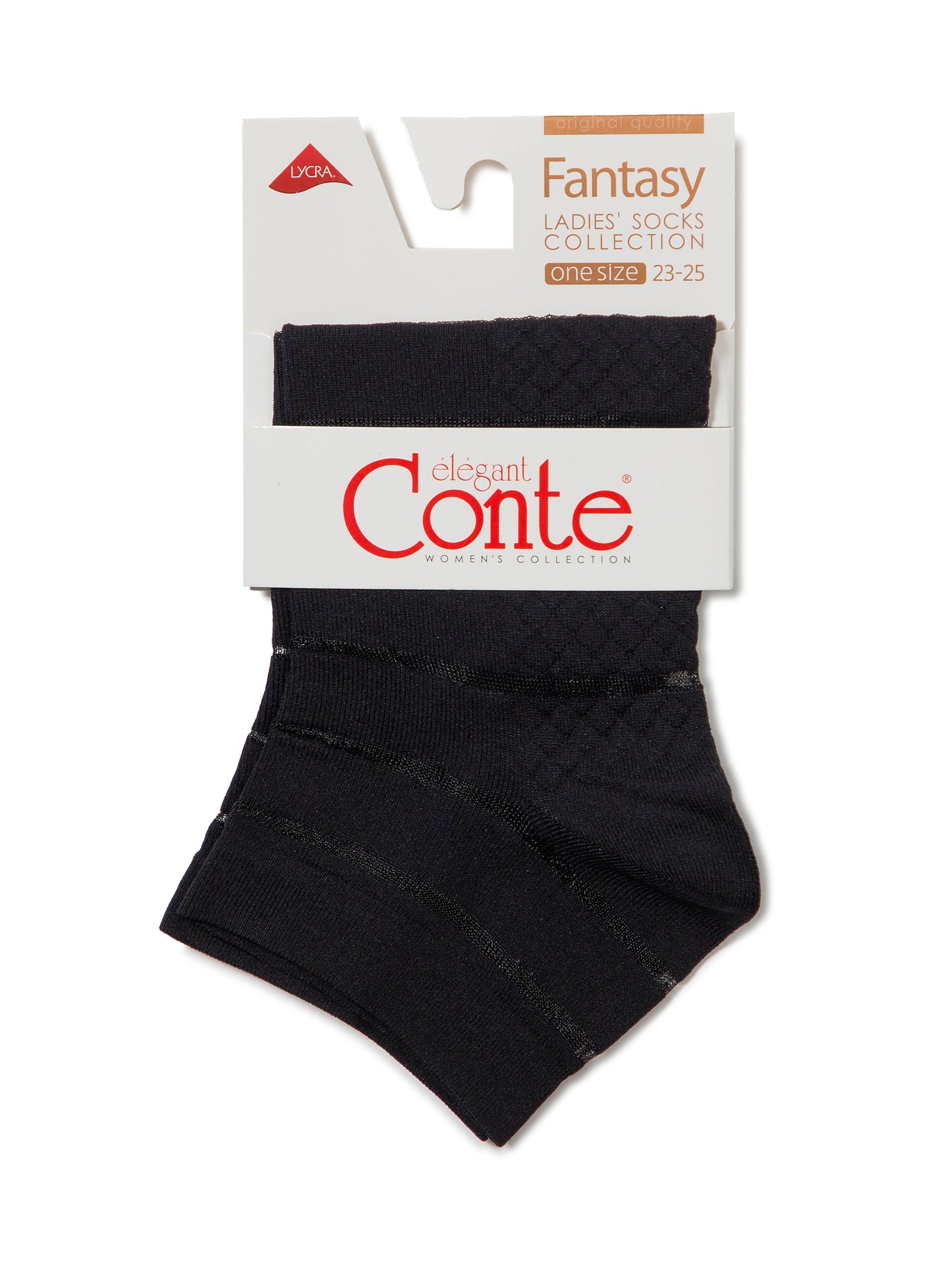 Conte Fantasy #17S-56SP - 1 pair Cropped Polyamide Women's Socks