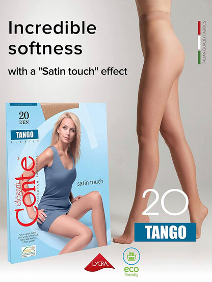 Conte Tango 20 Den - Classic Sheer to Waist T-top Women's Tights (8S-48SP)