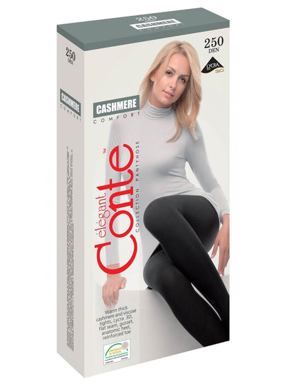 Conte Cashmere 250 Den - 7% Cashmere Warm Thin Soft Women's Tights (14С-122СП)